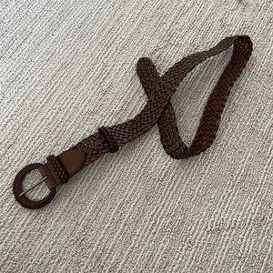 Braided brown belt from Uniqlo